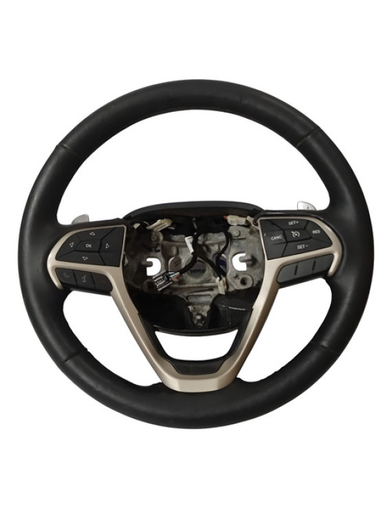 Volante Com Comando Som Grand Cherokee 2014 2015 Detalhe