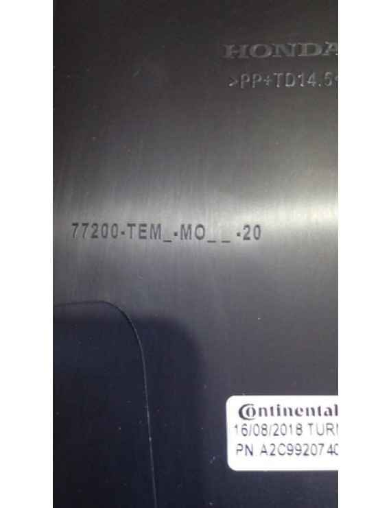 Moldura Superior Painel Instrumentos Honda Civic 2019 2020