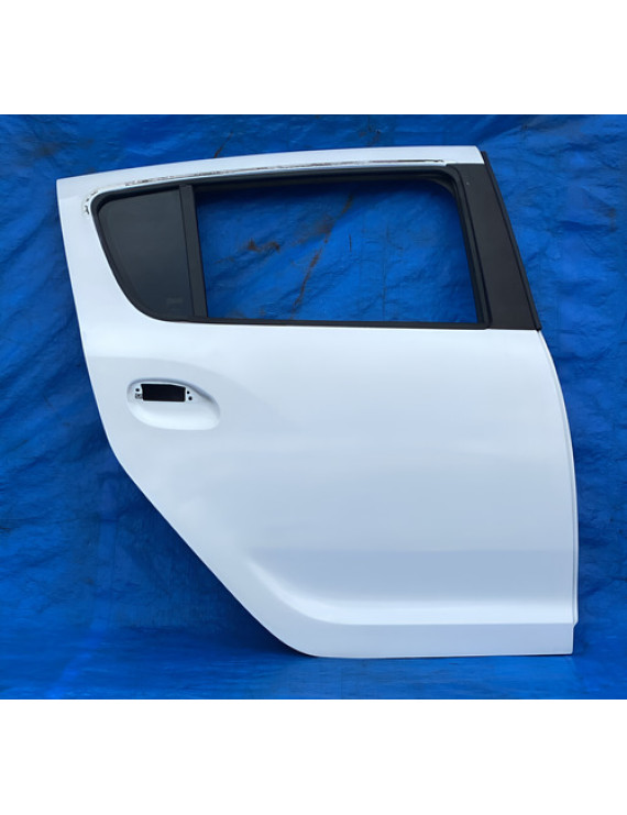 Porta Traseira Direita Sandero 2014 15 16 17 2018 2019 2020 Direito Branco