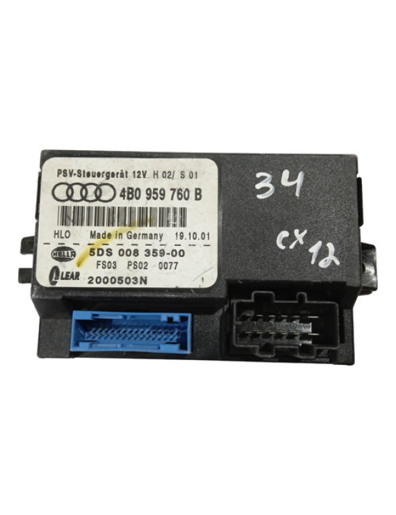 Módulo Banco Dianteiro Esquerdo Audi A6 2005 / 4b0959760b   