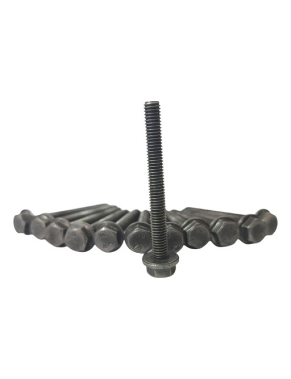 Kit Parafuso Eixo Balancim Sandero 1.0 16v 2008 - 2016 Preto