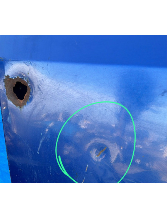 Porta Dianteira Direita Ford F-1000 1993 A 1998 Detalhe - Dianteira - Direita - Azul