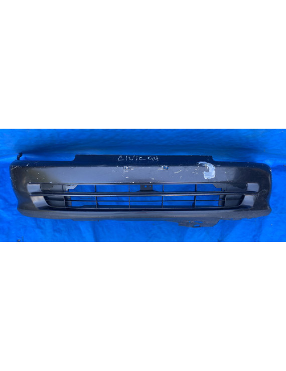 Parachoque Dianteiro Honda Civic Sedan 1991 A 1996 Preto
