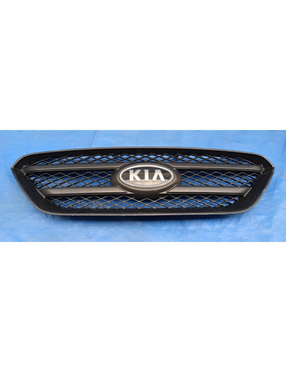 Grade Frontal Emblema Kia Carens 2007 - 2012 Detalhe Preto Fosco