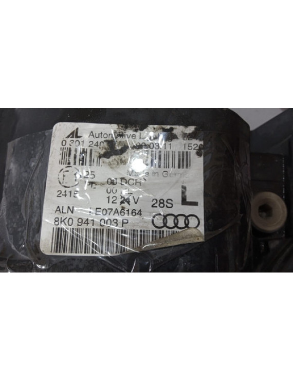 Farol Esquerdo Audi A4 2008 - 2012 / Detalhe