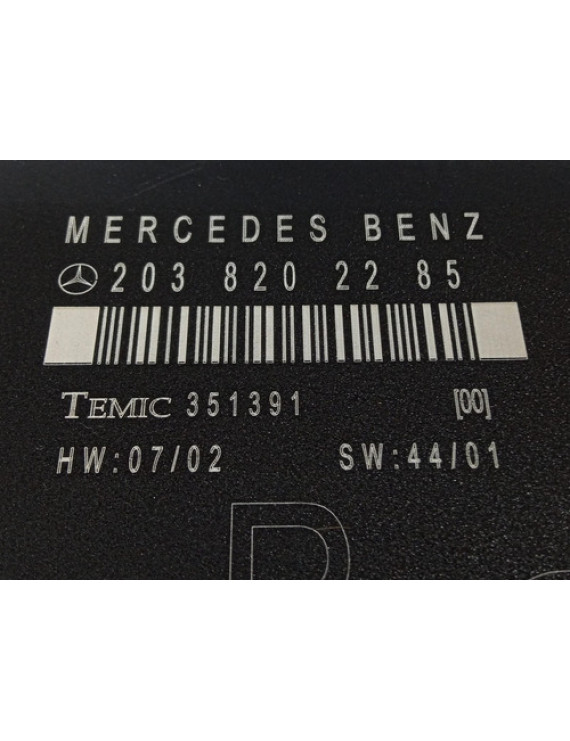 Módulo Porta Traseira Direita Mercedes C180 2004 2038202285
