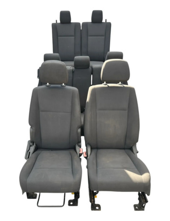 Jogo De Bancos 7 Lugares Tecido Journey 2008 2009 2010 Preto