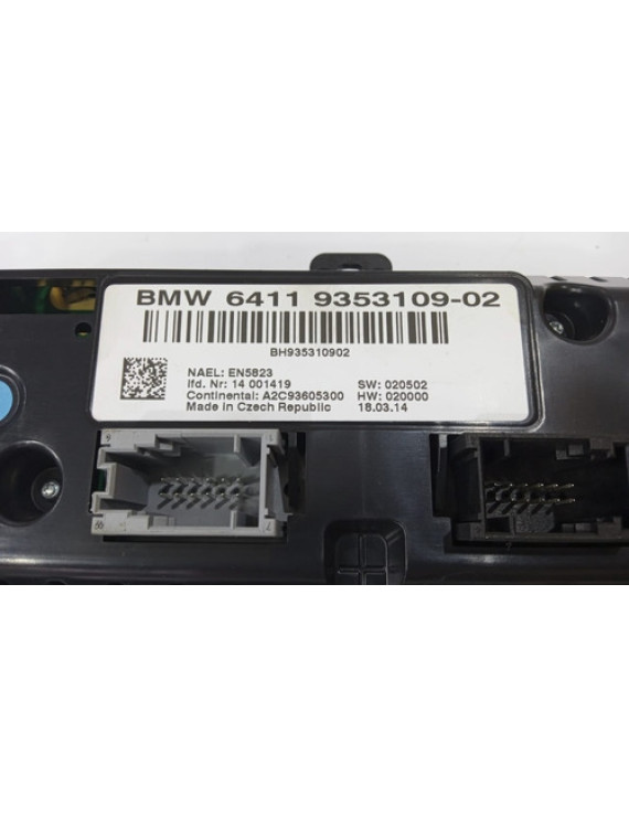 Painel Comando Rádio Ar Condicionado Bmw X3 2013 - 2016