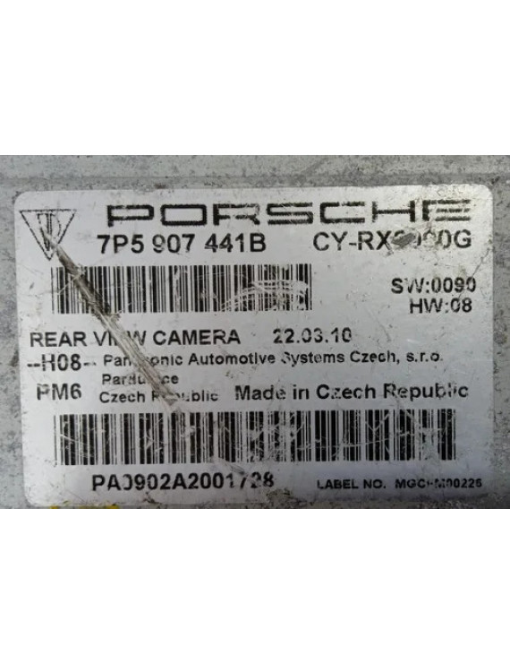 Módulo Câmera Ré Porsche Cayenne 2011 - 2015 / 7p5907441b