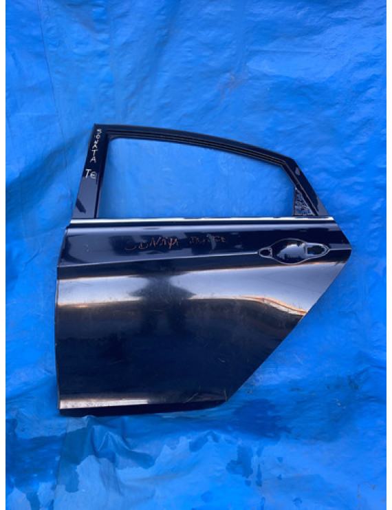 Porta Traseira Esquerda Sonata 2010 2011 2012 2013 Esquerdo Preto
