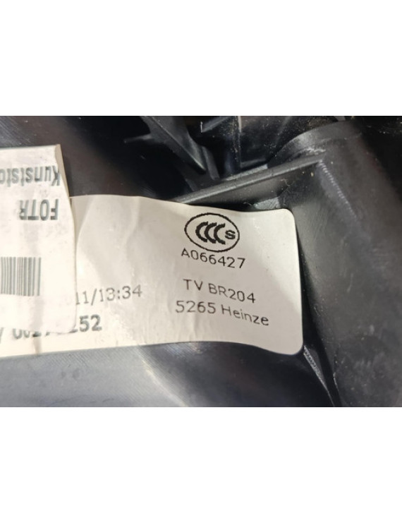 Maçaneta Interna Traseira Direita Mercedes C180 2011 2012 Preto Traseira