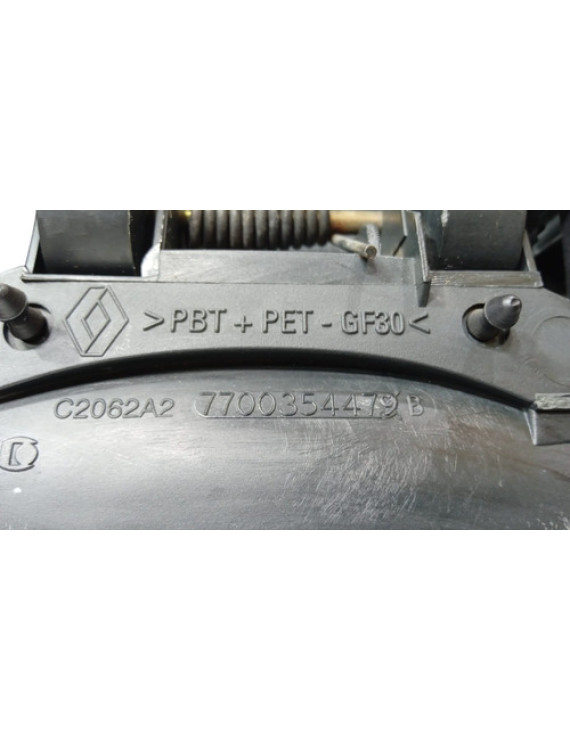 Maçaneta Externa Dianteira Direita Kangoo 2005 - 2012 Preto Dianteira