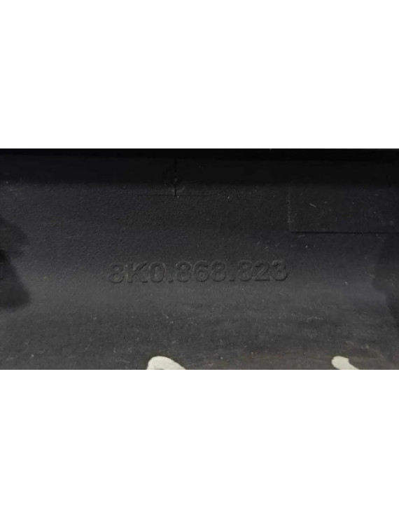Puxador Interno Porta Traseira Esquerda Audi A4 2008 - 2012 Preto Traseira