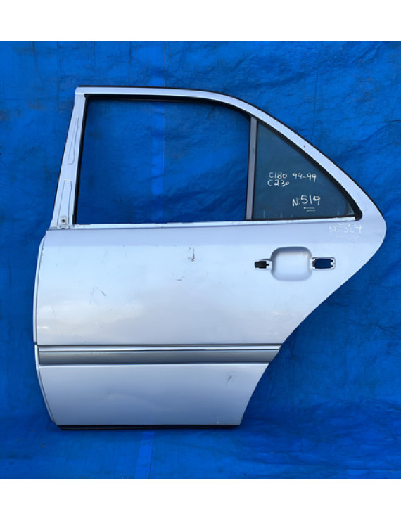 Porta Traseira Esquerda C180 C230 1994 A 1999 Traseira Esquerda Prateado