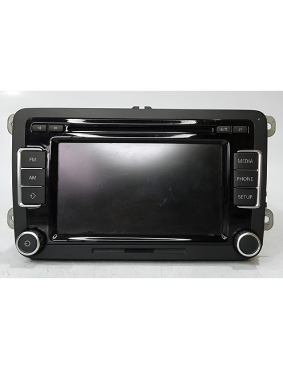 Central Multimídia Tiguan Fusca Passat Jetta 2012 5k0035190 Preto