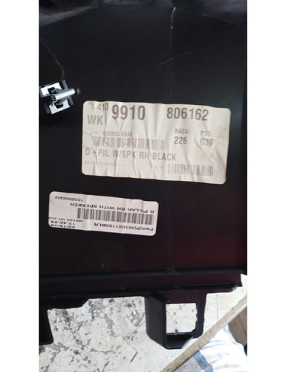 Moldura Pilar D Com Auto Falante Direito Gran Cherokee 2014