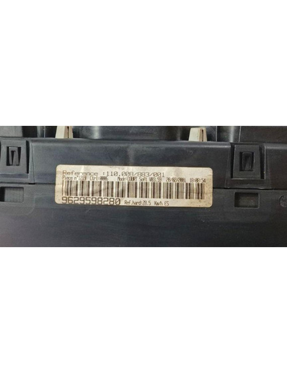 Painel Instrumentos Peugeot 607 2001 Preto