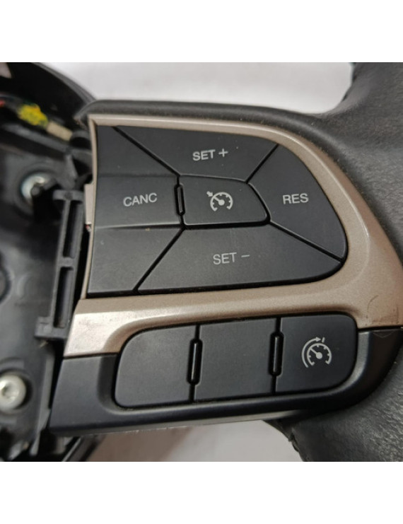 Volante Com Comando Som Jeep Renegade 2015 - 2021 Preto