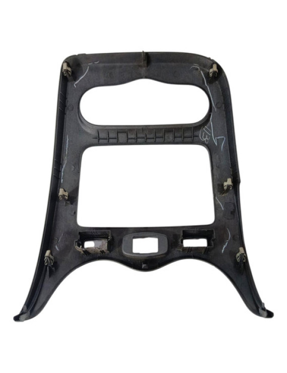 Moldura Painel Central Multimídia Sandero 2011 2012 Preto