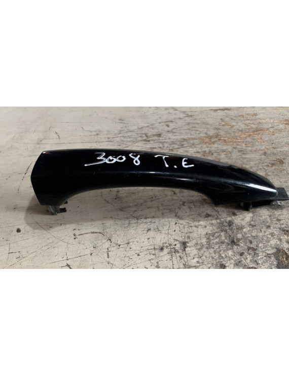 Maçaneta Externa Traseira Esquerda Peugeot 3008 2019 Preto