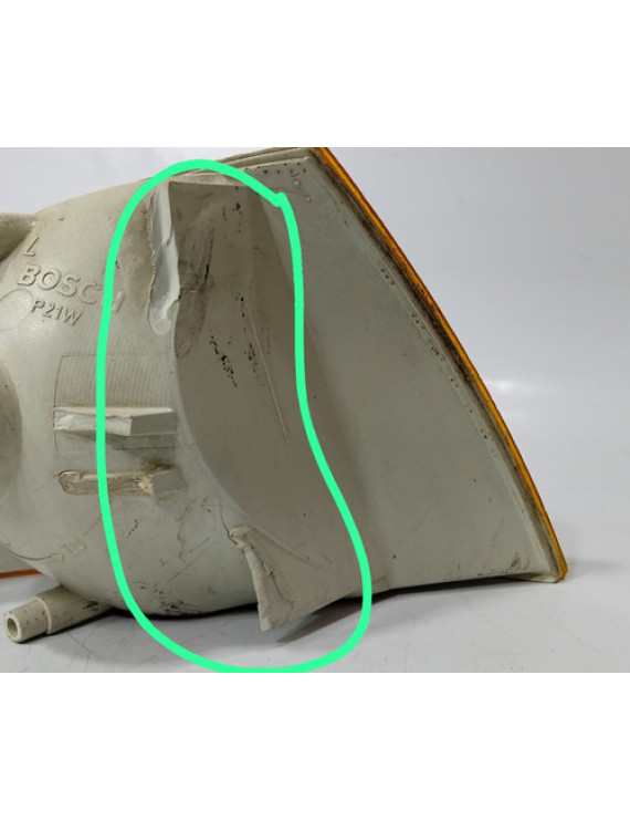 Pisca Esquerdo Bmw E46 320i 1998 - 2005 / Detalhes Laranja-claro