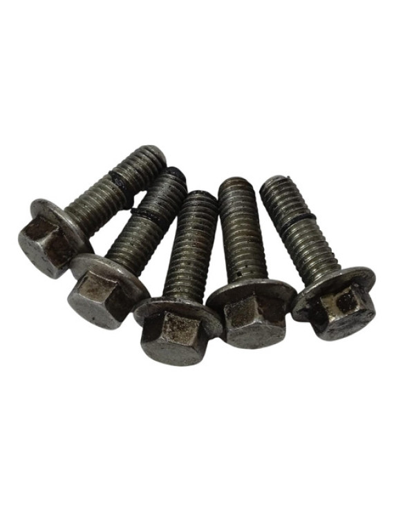 Kit Parafuso Retentor Virabrequim Sandero 1.0 16v 2007-2013 Preto