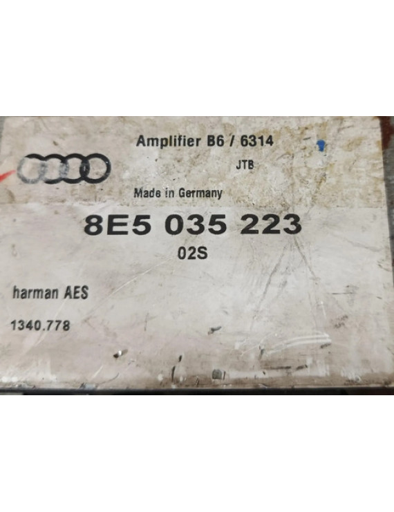 Módulo Amplificador Som Audi A4 2005 / 8e5035223 Preto