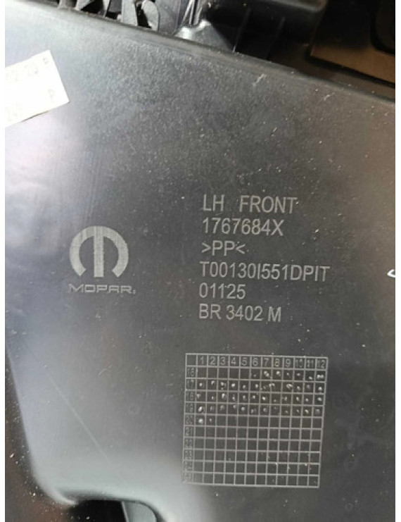 Forro Porta Dianteira Esquerda Jeep Compass 2016 - 2021