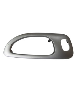 Moldura Maçaneta Interna Direita Peugeot 307 2005 - 2012 Prateado Dianteira/traseira