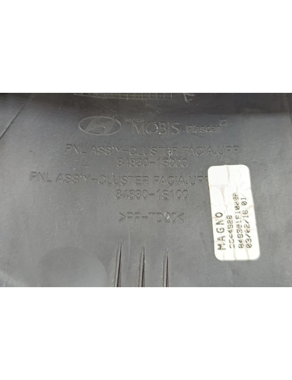 Moldura Painel Instrumentos Hb20 2013 - 2018 Preto