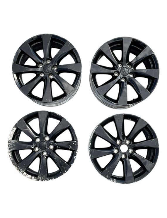 Jogo De Rodas Aro (18) Lancer 2013 A 2018 Prateado