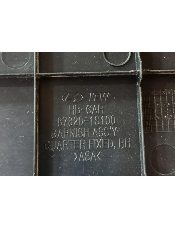 Moldura Externa Porta Traseira Direita Hb20 Sedan 2013 2018