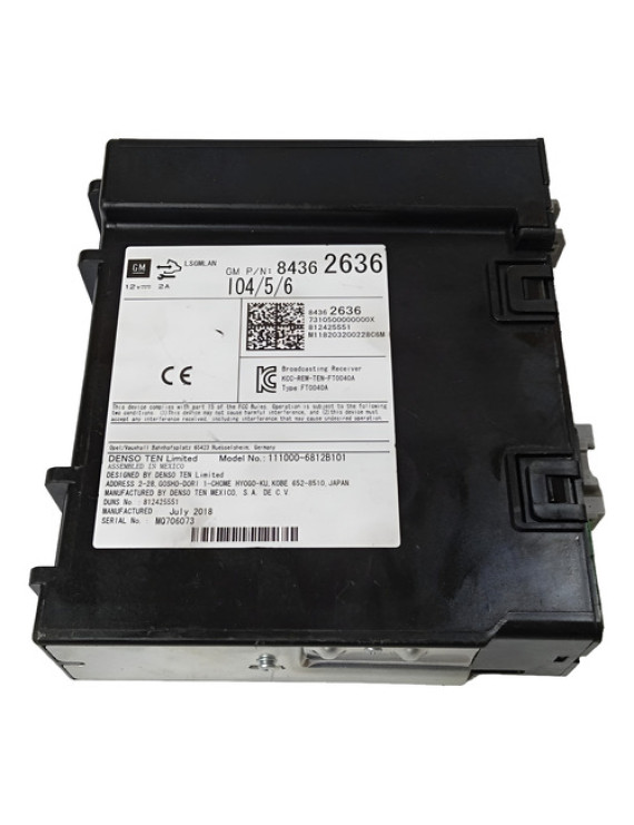 Módulo Radio S10 2.8 2016 2017 2018 2019 / 84362636