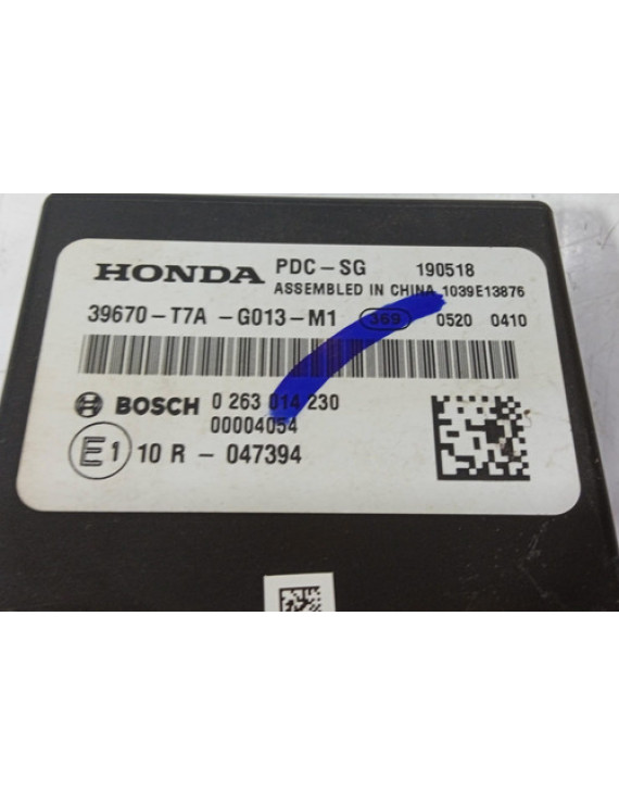 Módulo Estacionamento Hrv 1.8 2016 - 2021 / 39670t7ag013m1 Preto