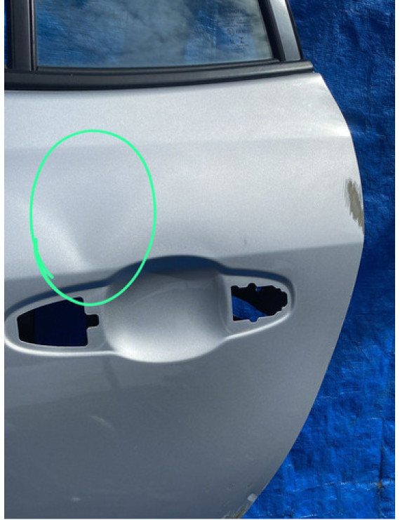 Porta Traseira Esquerda Yaris Sedan 2019 A 2023 Avaria