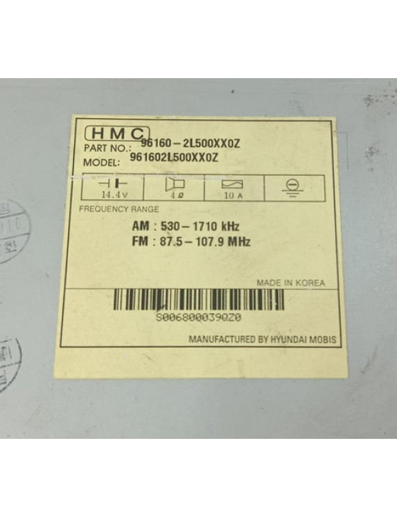 Rádio Som Mp3 Cd Player I30 2009 2010 2011 2012