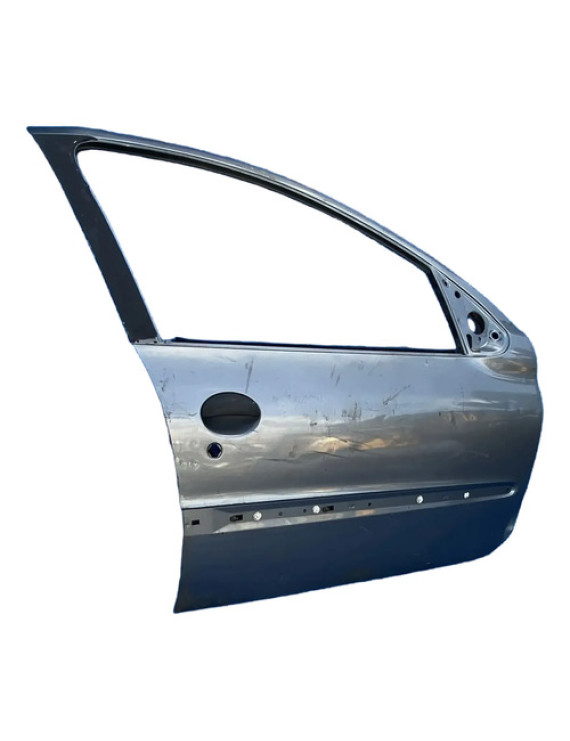 Porta Dianteira Direita Peugeot 206 2001 A 2012 Detalhes Dianteira Direita Prateado