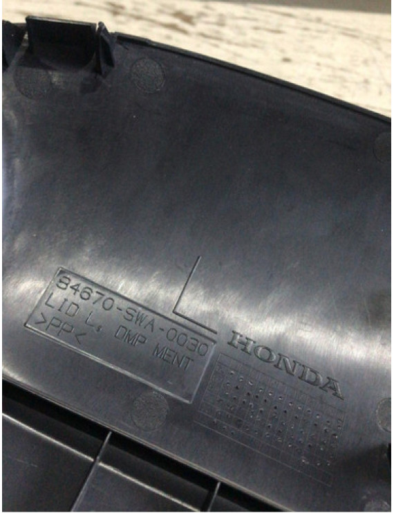 Moldura Amortecedor Traseiro Esq Honda Crv 2010 84670swa