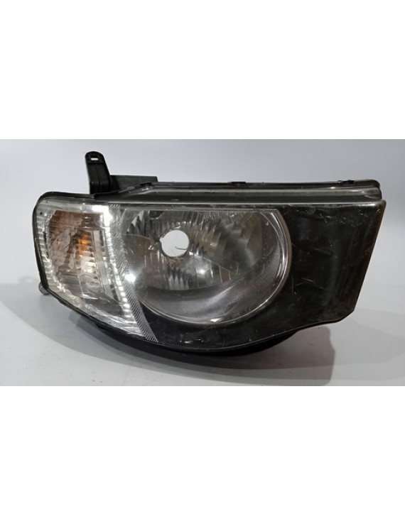 Farol Direito Foco Simples L200 2008 - 2015 / Detalhe - Direito