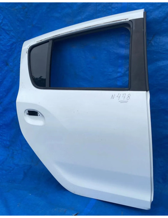 Porta Traseira Direita Sandero 2014 15 16 17 2018 2019 2020 Traseira Direita Branco