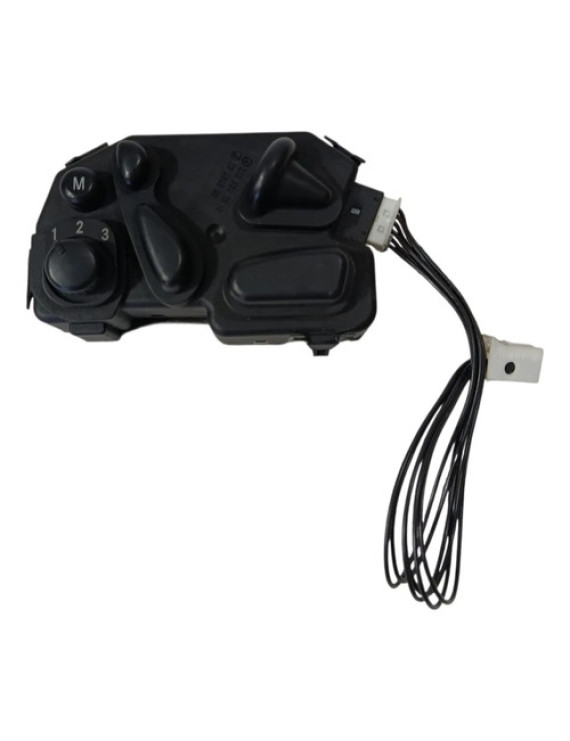 Botão Regulagem Banco Esquerdo Mercedes C320 2000 - 2005 Preto