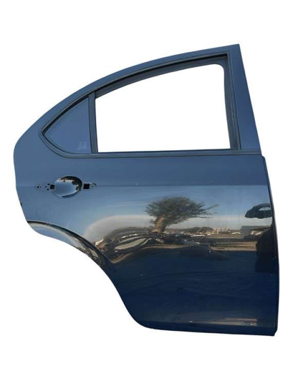 Porta Traseira Direita Jac J3 Hatch 2010 A 2014 Preto