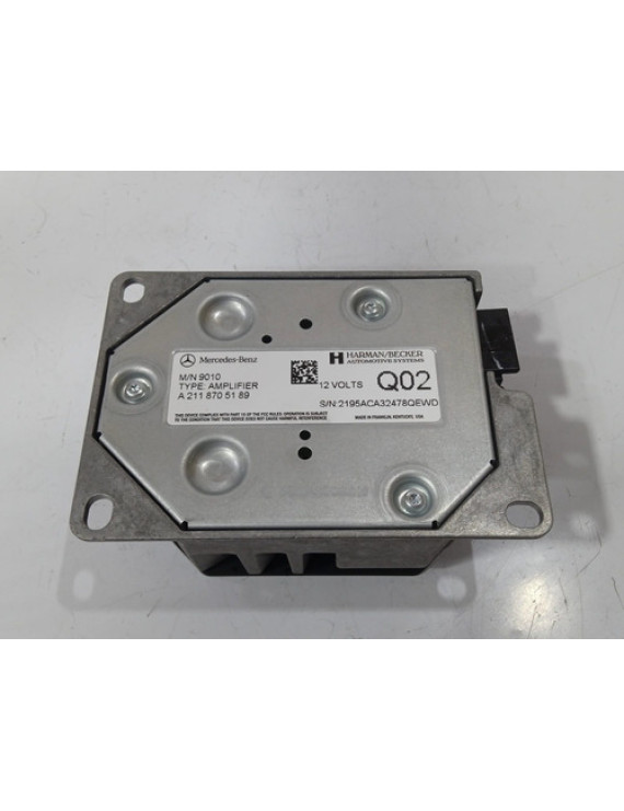 Módulo Som Mercedes Ml320 Ml350 2008 - 2011 / A2118705189