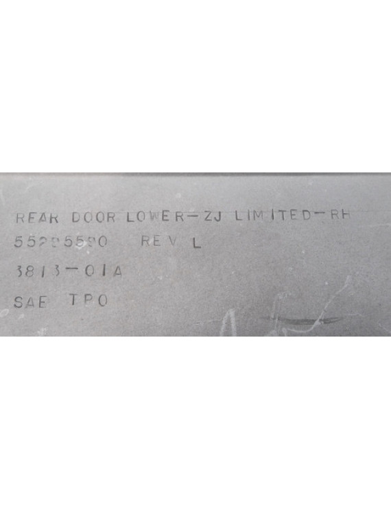 Friso Porta Traseiro Direito Grand Cherokee 1993 - 1998 Preto
