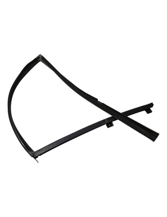 Canaleta Moldura Vidro Traseiro Direito Civic 2001 - 2005 Preto