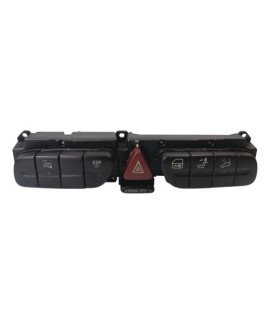 Botão Comando Banco E Alerta Mercedes C320 2001 - 2005 Preto