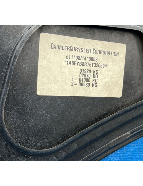 Capô Chrysler Pt Cruiser 2001 A 2010 Detalhe