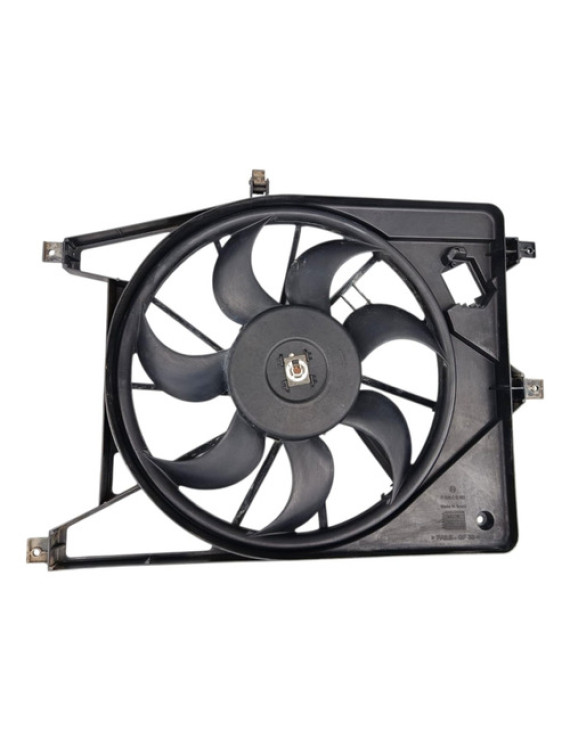 Ventoinha Radiador Sandero 1.6 2008 2009 2010 2011 2012 Preto