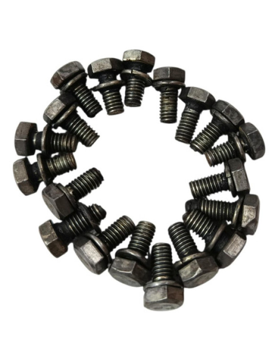 Kit Parafuso Tampa Cárter Chery Qq 1.1 2010 - 2014 Preto