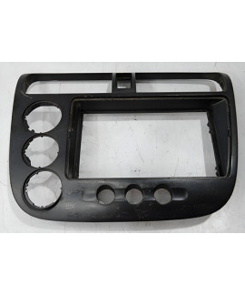 Moldura Painel Som Honda Civic 2001 - 2006 Preto